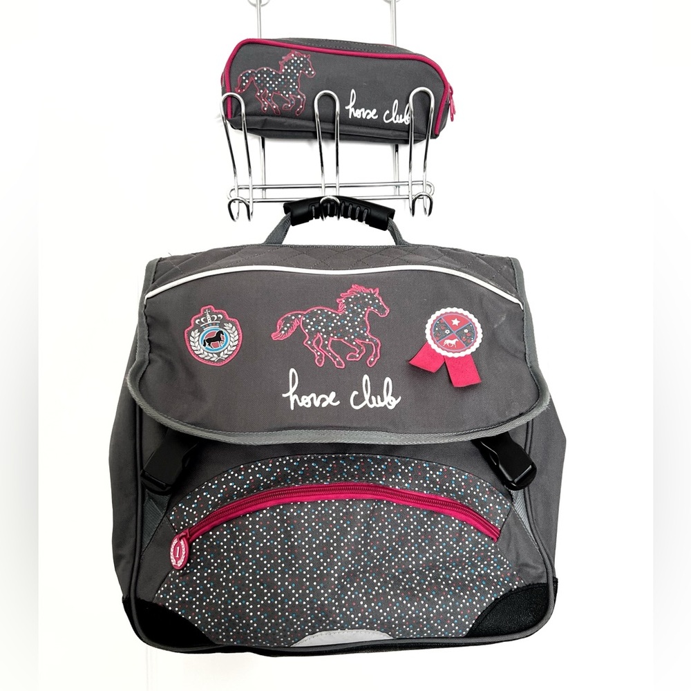 French Style Backpack & Pencil Case for Girls.